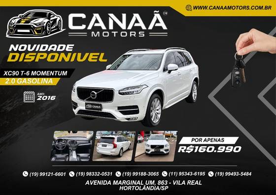 VOLVO XC90 2.0 T6 GASOLINA MOMENTUM AWD GEARTRONIC